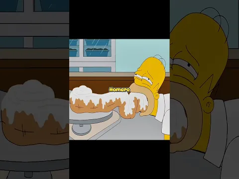 Homero se ATRAGANTA | #thesimpsons #shorts #cartoon