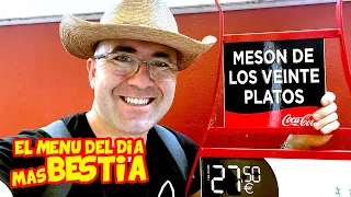 El menú del día MÁS LARGO de ESPAÑA: 20 PLATOS de COMIDA ESPAÑOLA