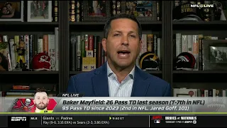 NFL LIVE | Adam Schefter has the latest news on Baker Mayfield has ended contact talks with Bucs