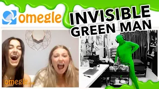 INVISIBLE GREEN MAN on Omegle!