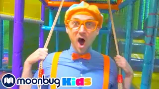 Blippi Visits an Indoor Play Place! (LOL Kids Club) | Playground for Children | Moonbug Kids