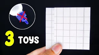 3 No Glue Paper Toys | Fun Toys