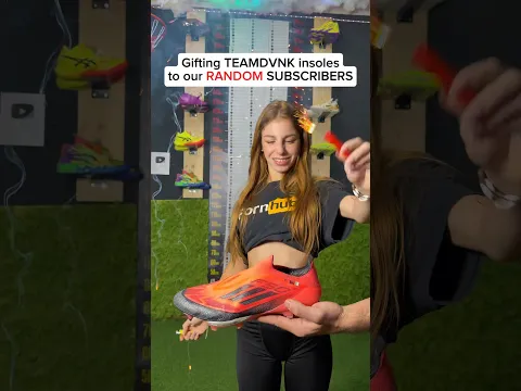 Day 53 Gifting TEAMDVNK insoles to our random SUBSCRIBERS🎁 #teamdvnk #carbonfiber #football #soccer