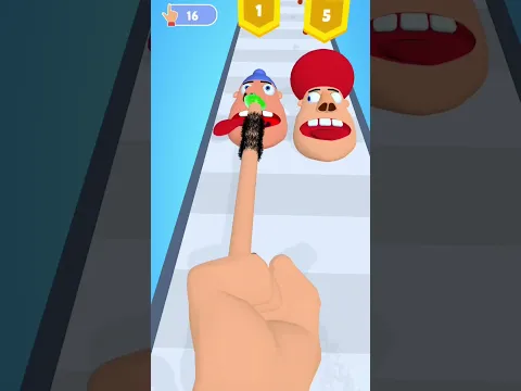 Ungli Ne Kiya Khatarnak Stunt! 😱 Finger Run Level 45 OP Gameplay! 🖐️💥 #shorts #funny #gaming