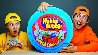 Mukbang GIANT Hubba Bubba 음식 챌린지 MUKACHU