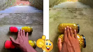 कुरकुरी और मुलायम चीजों को कुचलना! कांच तोड़ना बोतलें #video #asmr #trending #bottle #youtube