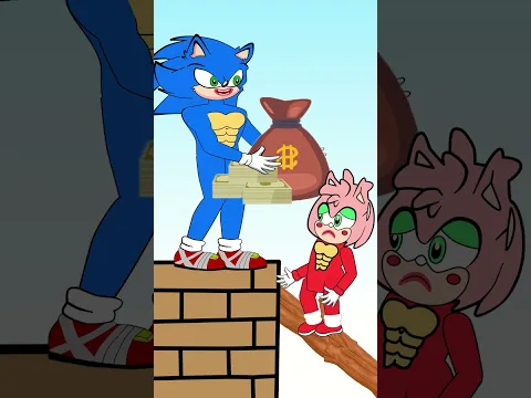 RAWBOW WHY | Why does Sonic help AMY ? Funny Animation 🤣🤣🤣 #story #animation #shortvideo #shorts