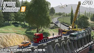 Heavy Hauling A Crashed Train | Farming Simulator 19 Contractor Jobs