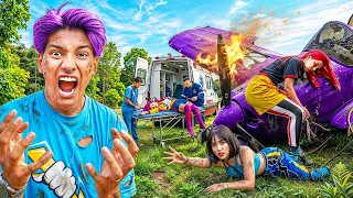AS GUERREIRAS DO K-POP SOFRERAM UM GRAVE ACIDENTE DE AVIÃO! *resgatamos a rumi a mira e a zoey
