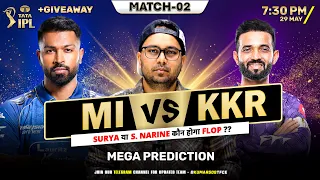 MI vs KKR | Fantasy Dream TEAM Prediction | Todays IPL 2026 Match - 02 |  KKR VS MI Dream Team |