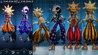 Sunrise and Moondrop + Extra Skins FNaF AR Animations