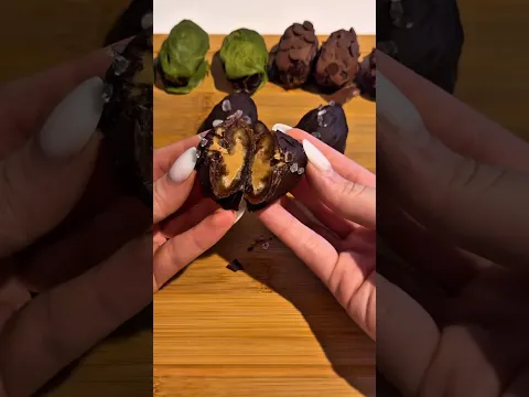Chocolate Covered Peanut Butter Dates 🍫 Healthy Sweet Snack!