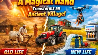 A Magical Hand Transforms an Ancient Village with Modern Machines!
