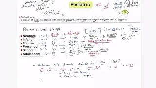 Introduction to Paediatrics