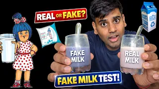 Fake Milk Vs Real Milk Test - Shoking Result 😮