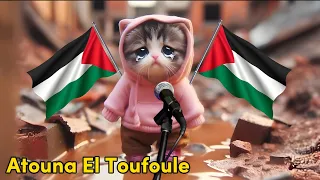 Kucing Nyanyi Atuna Tufuli dengan Lirik Lagu Palestina🇵🇸🇵🇸
