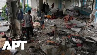 Israeli Airstrikes Hit Gaza UN Schools Shelter Amid Civilian Displacement Crisis | APT