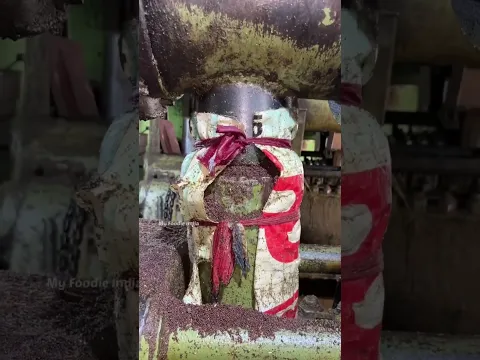 शुद्ध काली सरसों कच्ची घानी का तेल फ़ैक्टरी में कैसे निकाला जाता है बिना मिलावट के
