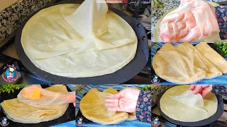 👌أحسن ورقة البسطيلة فاليوتيوب بلا شيتة بلا عذاب زلافة دقيق تخرج 1kg أو 24 ورقة وتبرعي في شهيوات🌙