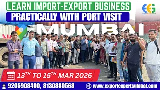 Import Export Course in Mumbai with Port visit | Export Import Training | import export courses