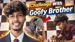 Chess Challenge With Goofy Brother 😭😂😅 #chess #challenge #karthikhub @goofygen_chess 