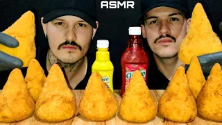 #63 ASMR COMIDA | COXINHA DE FRANGO COM CATUPIRY (MUKBANG BRASIL) SONS DE MASTIGAÇÃO.