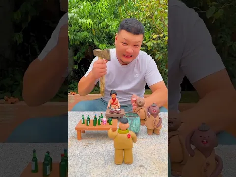 A story of bee 🐝-mini wood toy-wood working art skill wood / handcrafts / #shorts
