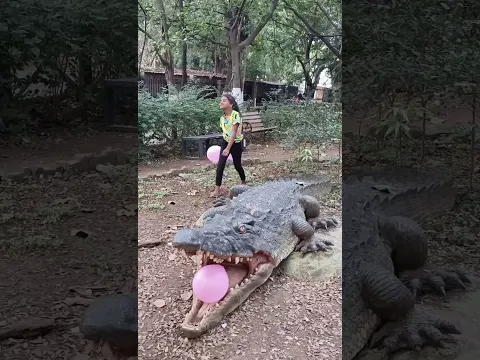 🦍 🎈👍, 🦏 🎈👍,🐊🎈.....😱#shorts