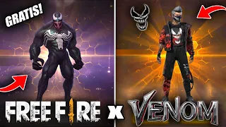 ASÍ SE RECLAMA la SKIN de VENOM en FREE FIRE! NUEVA COLABORACION FREE FIRE x VENOM! DESCUBRE TODO