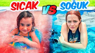SICAK VS SOĞUK HAVUZDAN SON ÇIKAN KAZANIR !?🔥❄️ @GamzeKarta