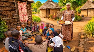 Poor African Mother of 22 Children Shares Her Last Meal With Hungry Kids 😢
