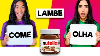 COME, LAMBE OU OLHA 🤢😱 *quem levou a melhor nessa?