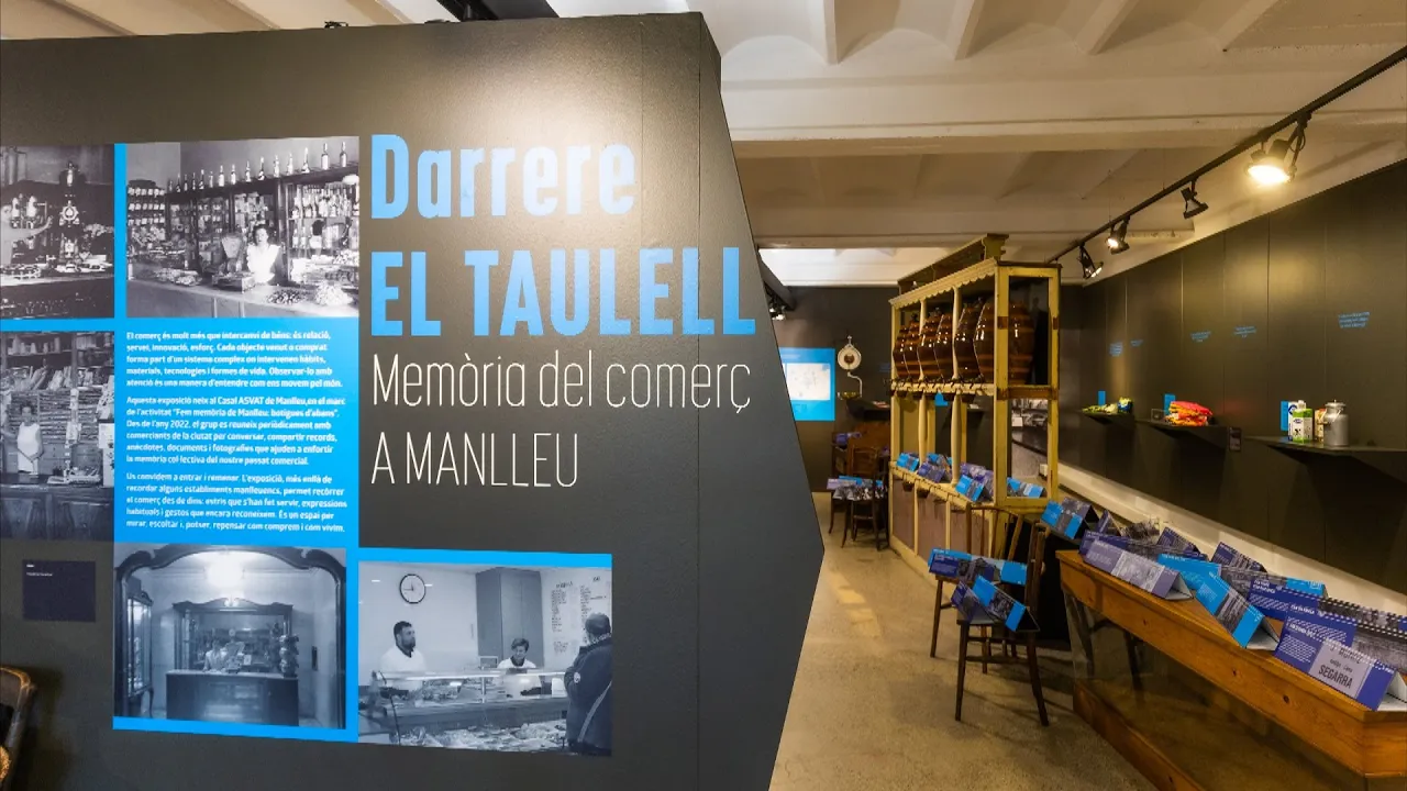 Inauguren l’exposició ‘Darrere el taulell. Memòria del comerç a Manlleu’