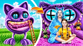 Kami Membangun Rumah Mungil untuk Catnap ! Petak Umpet Ekstrim Catnap!