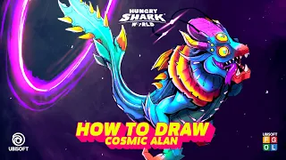 Hungry Shark | How to draw Cosmic Alan