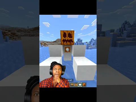 Spawning mutant snow Golem Titan in Minecraft 💀 #minecraft #shorts #viral