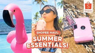 Beach Summer Vacation Must Haves! + VOUCHER GIVEAWAY | Shopee Haul