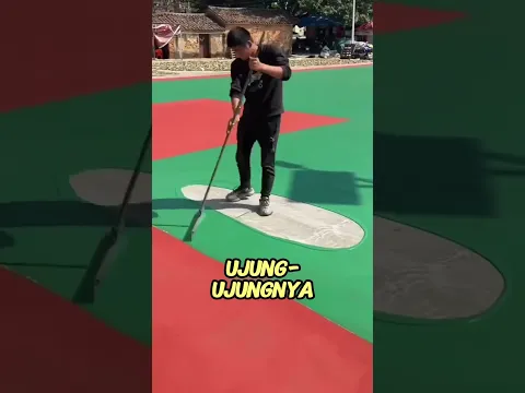 kenapa tukang cat lapangan nggak pernah terjebak ditengah😱❗❗