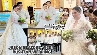 JASON ABALOS & VICKIE RUSHTON WEDDING 😍 NINANG SI KAYE ABAD AT NINONG PAUL JAKE
