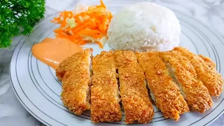Ternyata GAMPANG BANGET Bikin Chicken Katsu Sendiri Di Rumah | Chicken Katsu Ala Hokben