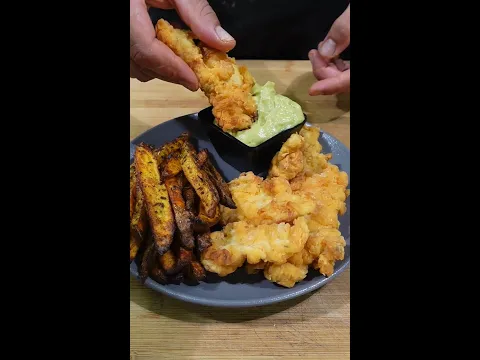 🍗🥑🥔 NUGGETS di POLLO, PATATINE FRITTE e SALSA di AVOCADO✨ #shorts