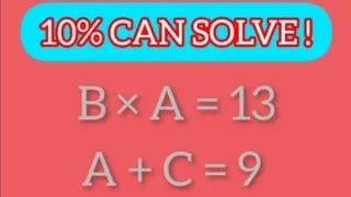 10% Can Solve This Math Puzzle! #maths #Mathematics #mathpuzzle #iq #iqtest #123 #gk #yt #live #100k
