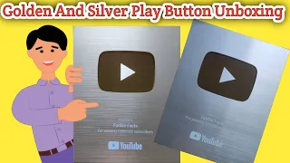 YouTube play buttons unboxing #silverplaybutton #goldenplaybutton #youtubecreatorawards @YouTube