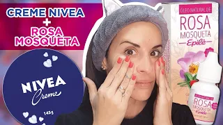 CREME NIVEA E ÓLEO DE ROSA MOSQUETA Como Usar? | Baratinhos de farmácia