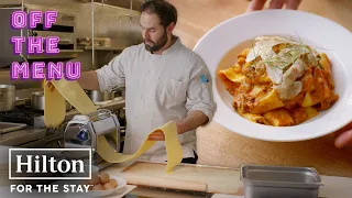 Handmade pappardelle & lamb ragu pasta | Hilton Off the Menu
