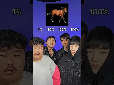 1% vs 30% vs 50% vs 100% Beatbox Challenge #beatbox #tiktok #magic