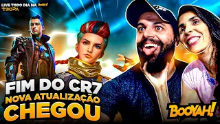 🔥FREE FIRE AO VIVO🔥CONFERINDO TUDO DA NOVA ATUALIZAÇÃO🔥NERF DO CR7 E CARTÃO DE REVIVER NA RANQUEADA🔥