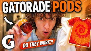 TRYING GATORADE PODS TIE DYE