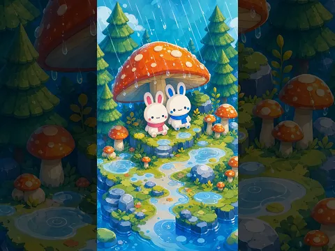 🍄 The Coziest Place on Earth Doesn’t Exist… Or Does It? 🐰🌧️