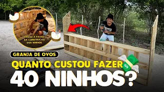 COMO FIZ OS NINHOS DAS GALINHAS POEDEIRAS